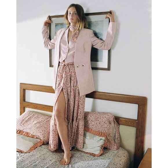 Sabina Musayev Breena Jacket Smoked Rose Womens Size Small - Picture 1 of 7